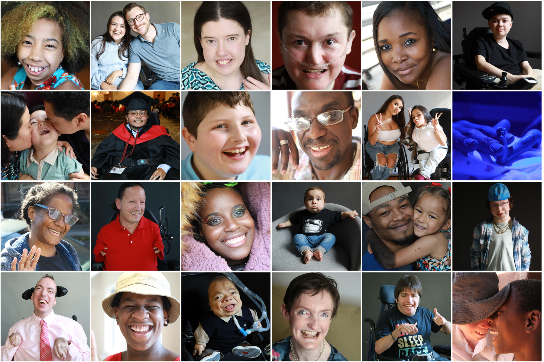 Grid of square portraits 6 across and 4 down.